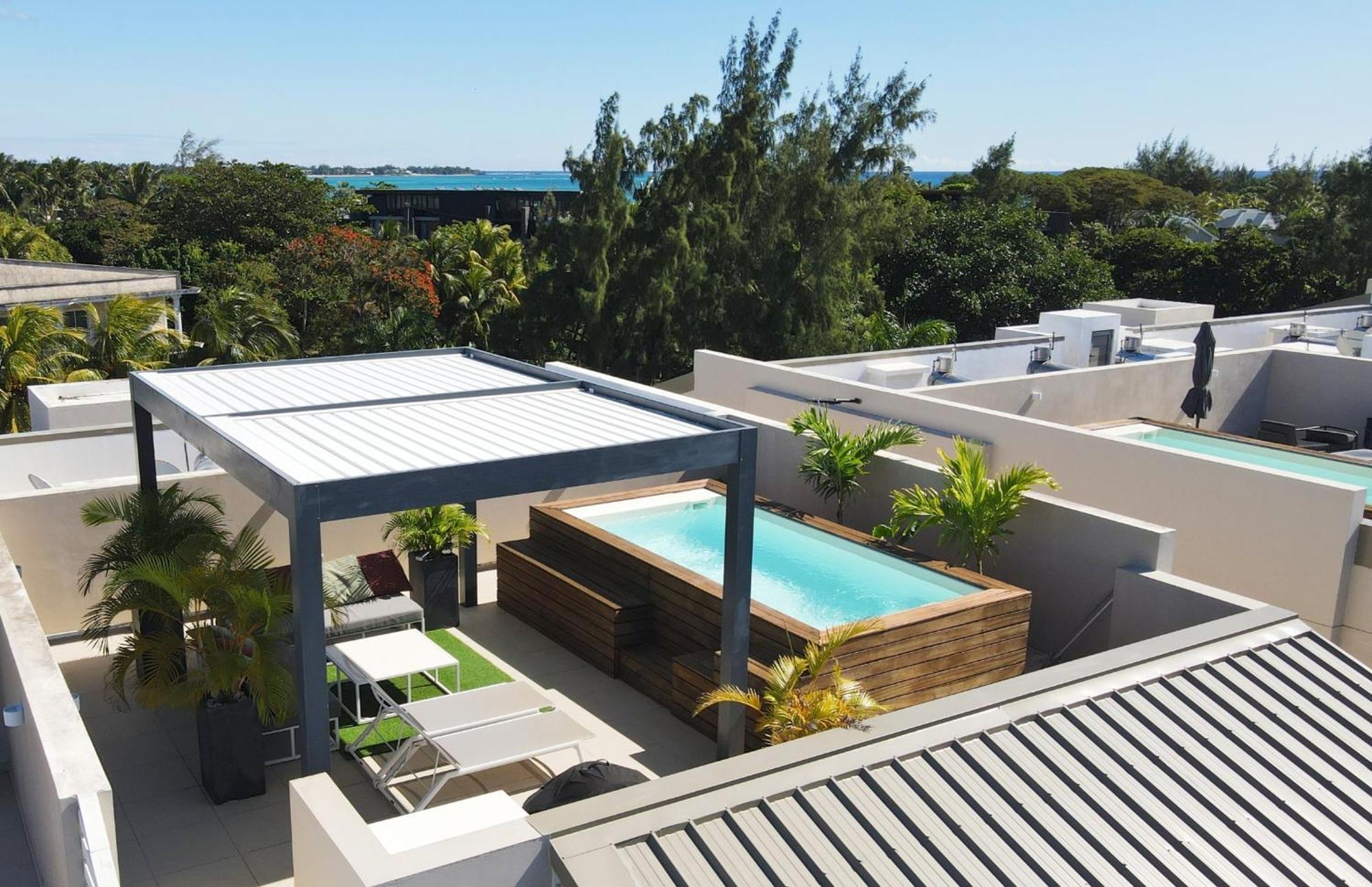 Villa Eden-2 Bedrooms With Private Rooftop Terrace & Pool, Access To Private Beachclub, Ki Residences, Pereybere - Managed By Ksn Grand-Baie Exterior photo